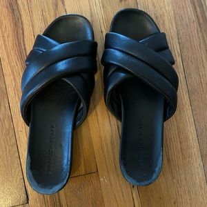 Veronica beard leather sandals